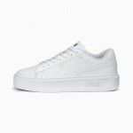 4sn Puma 390758-01 Smash Platform v3 Sneakers Women - white/silver